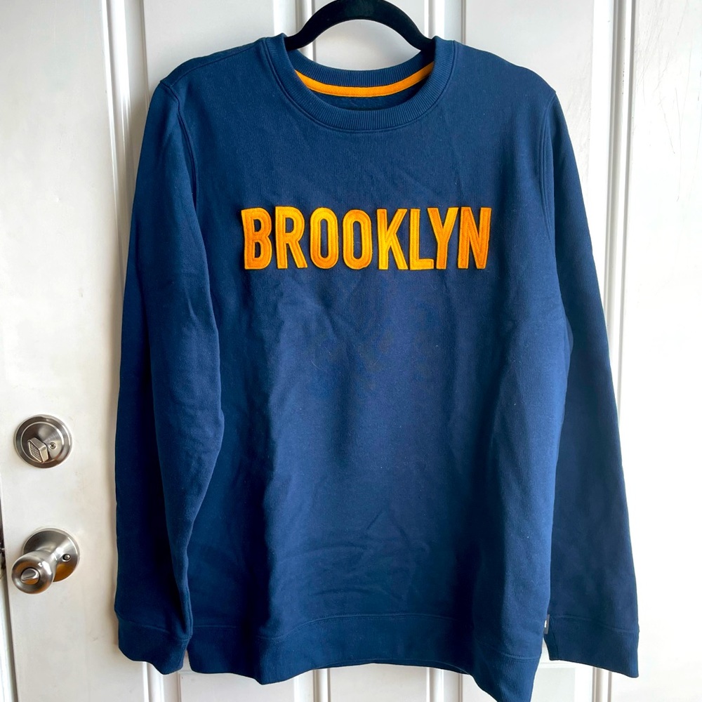 Brooklyn Industries “BROOKLYN” Cut and Sew Crewneck Varsity Fleece